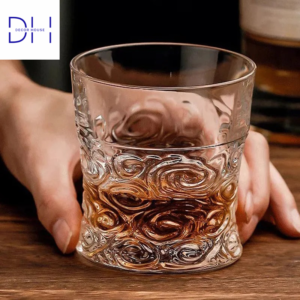  Embossed Whiskey Glass