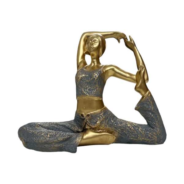 Golden Yoga Lady Pose