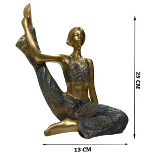 Purple Gold Yoga Lady