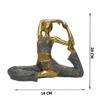 Golden Yoga Lady Pose
