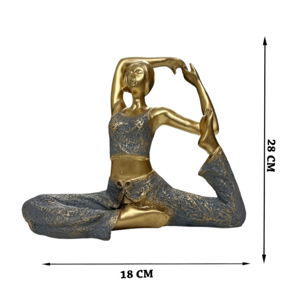 Golden Yoga Lady Pose