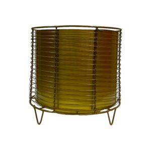 metal wire planter with stand