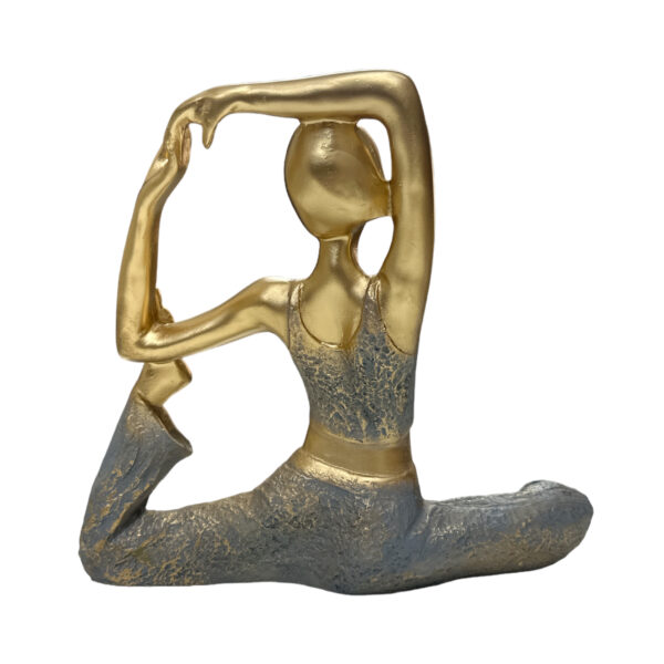Golden Yoga Lady Pose