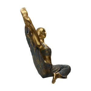 Purple Gold Yoga Lady
