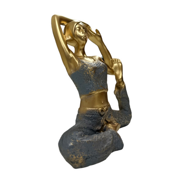 Golden Yoga Lady Pose