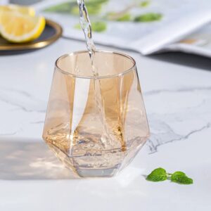 European Diamond Cut Whiskey Glass