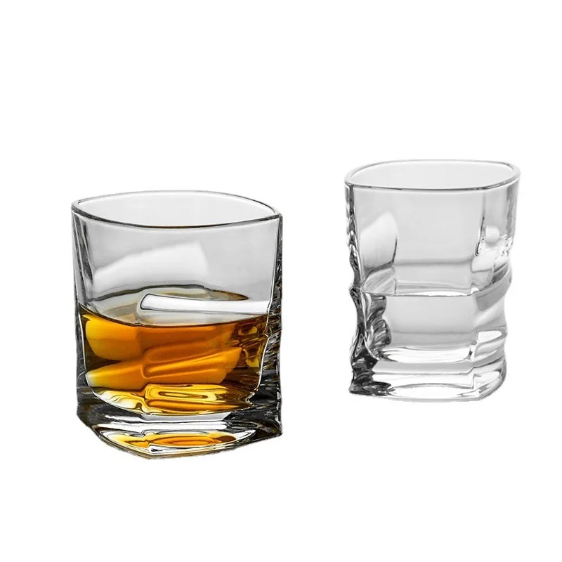 Finger Grip Whiskey Glass