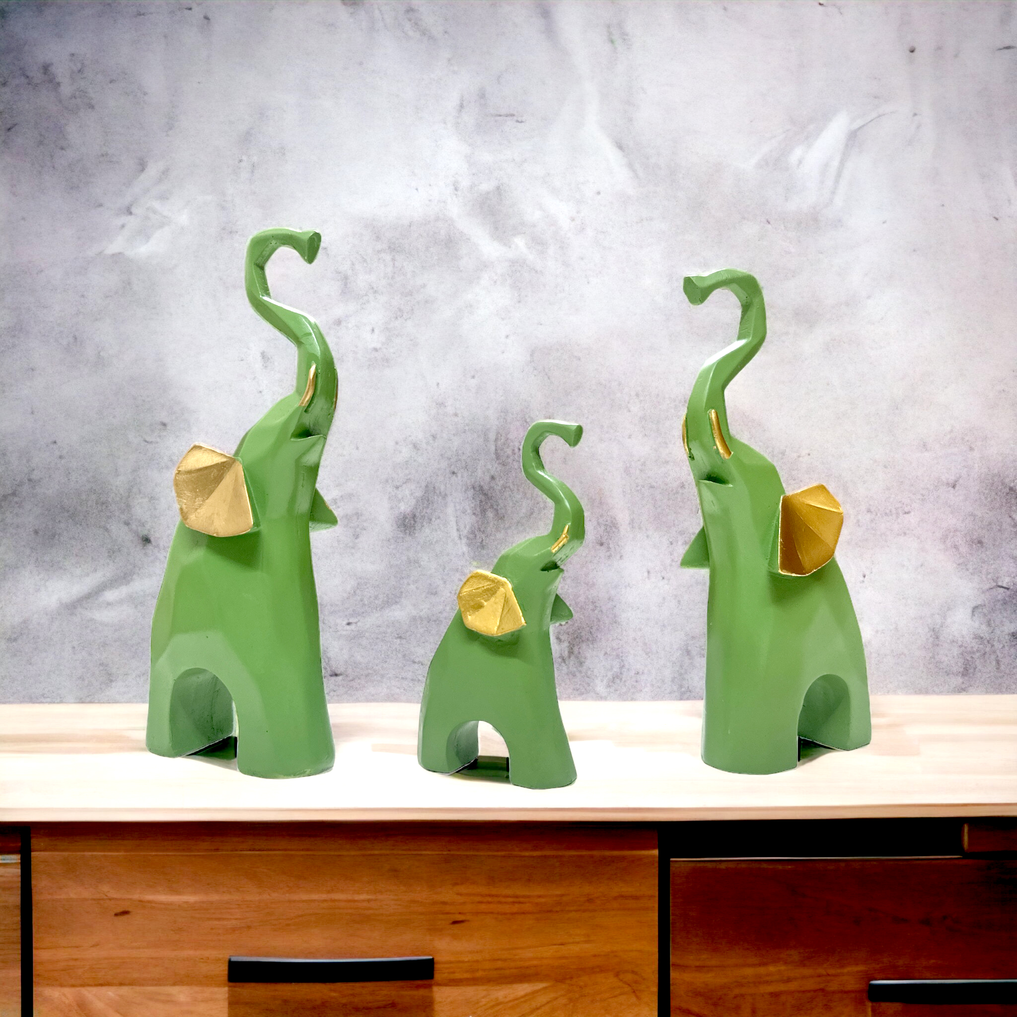 Geometric Elephant Statue