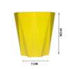 Plastic Diamond Cut Yellow Planter