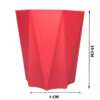 Plastic Diamond Planter Red