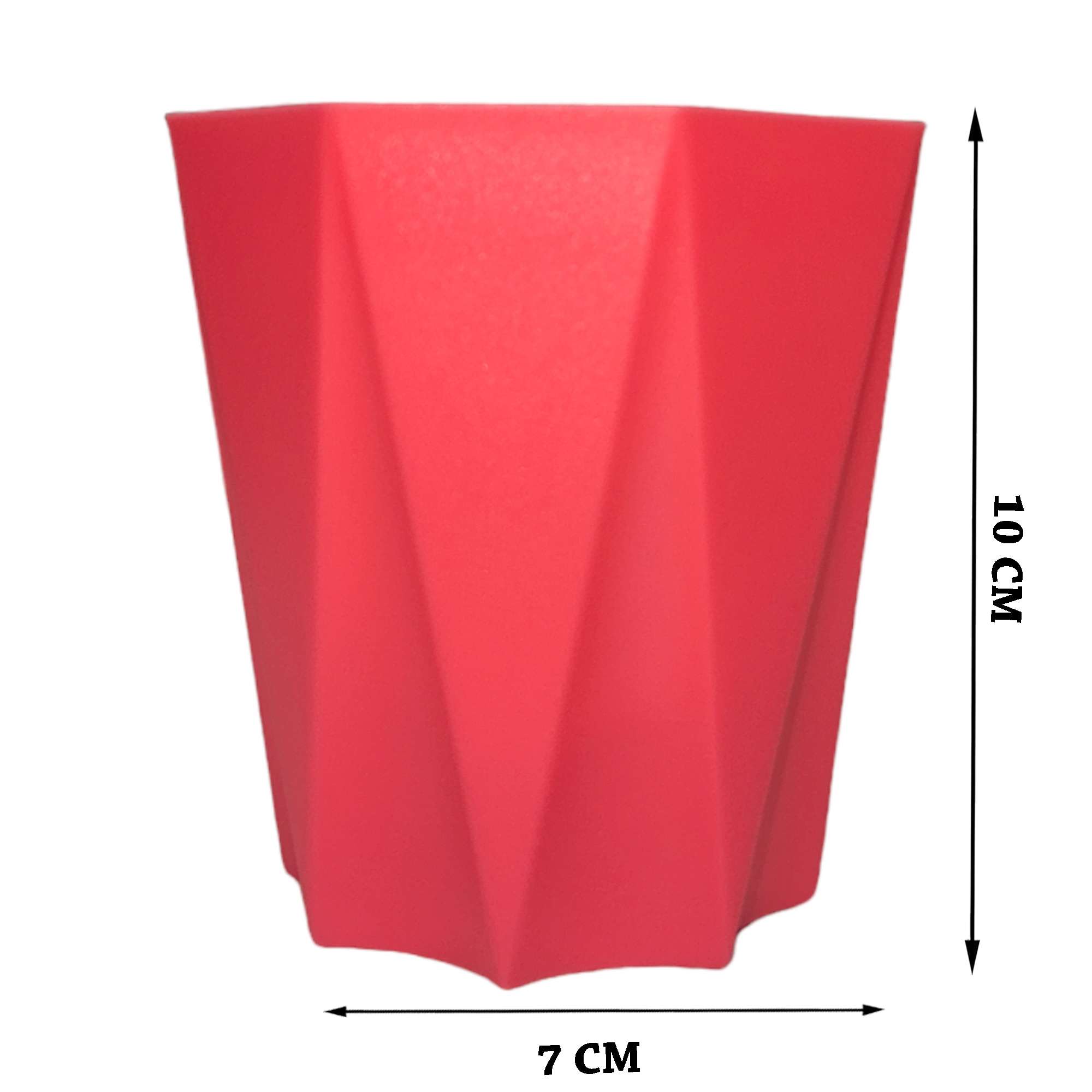 Plastic Diamond Planter Red Plastic Diamond Planter Red