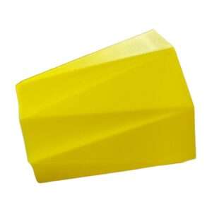 Plastic Diamond Cut Yellow Planter
