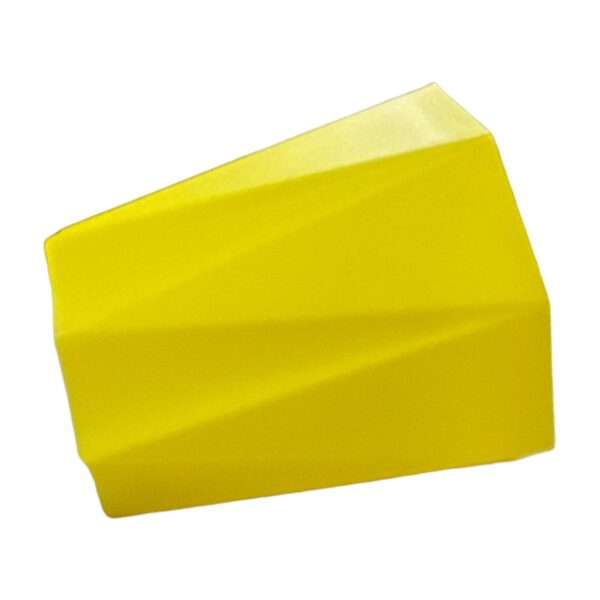 Plastic Diamond Cut Yellow Planter