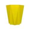 Plastic Diamond Cut Yellow Planter