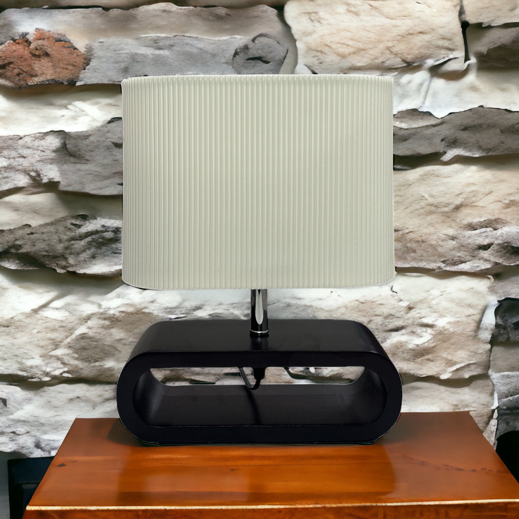 Wooden Base Table Lamp