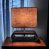 Wooden Base Brown Table Lamp