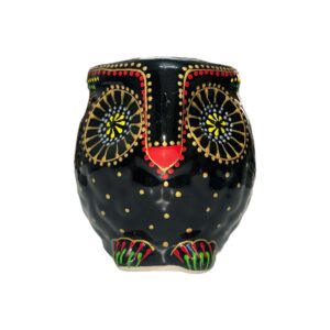 owl ceramic pot