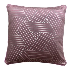 Pink Geometrical Print Cushion Cover