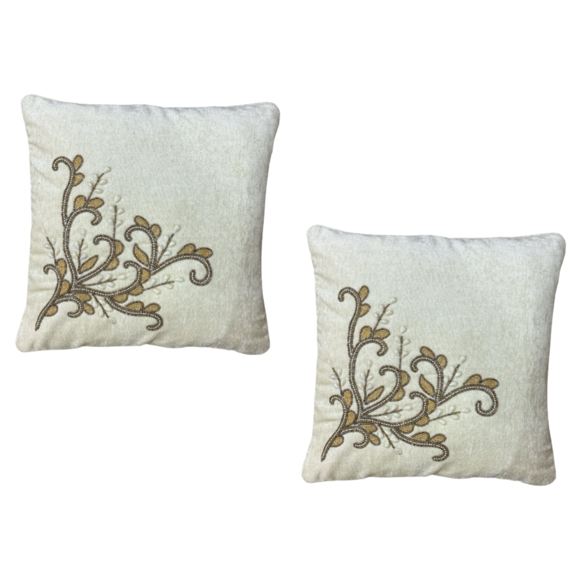 PhotoRoom-20231011-205941 Cream Embroidered Cushion Cover