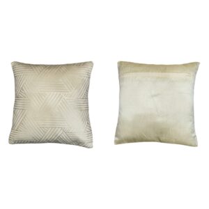 Cream Geometrical Cushion Cover
