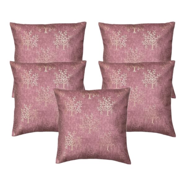 Mauve Golden Tree Cushion Cover