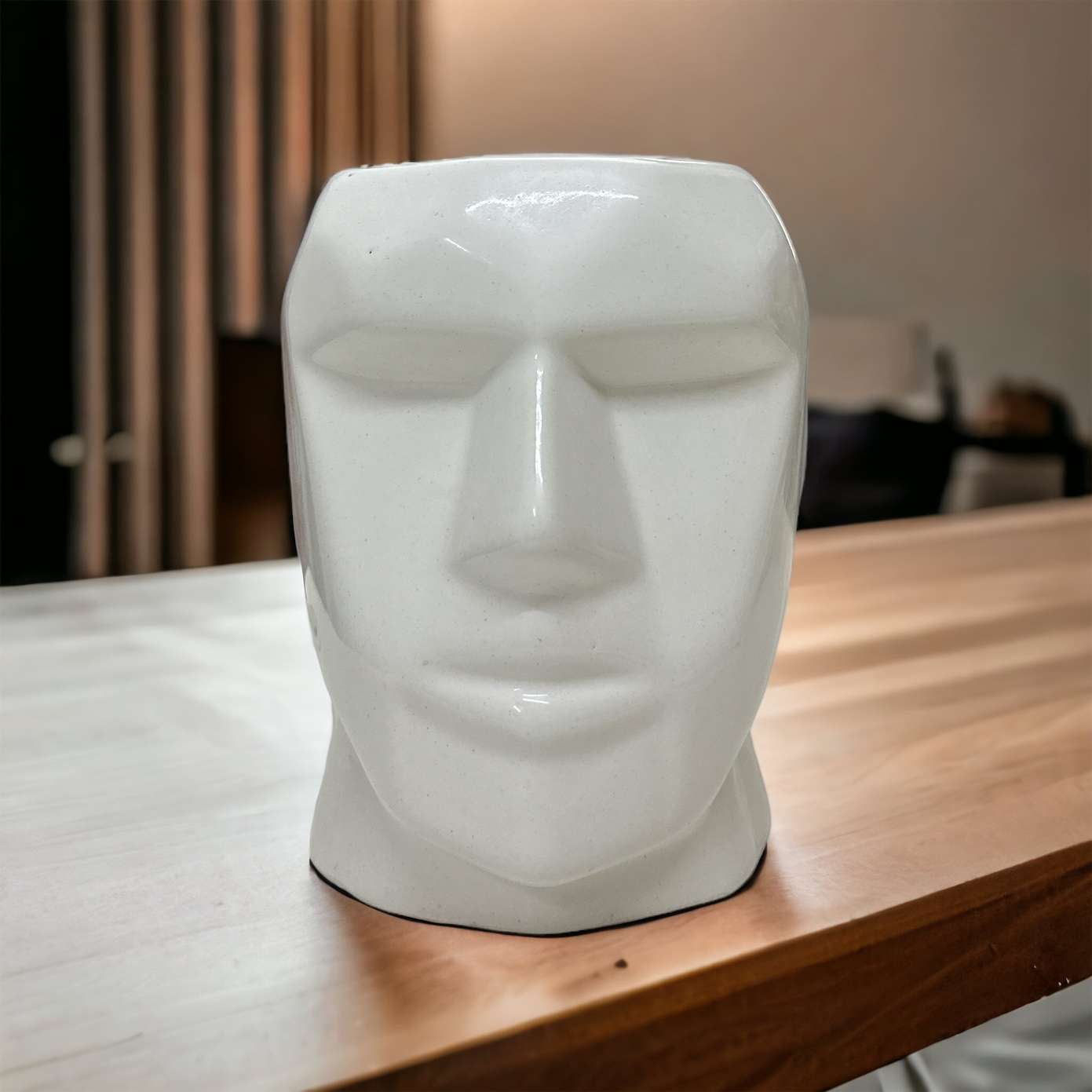 abstract face vase
