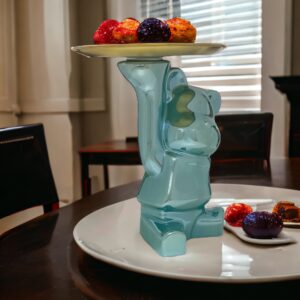 teddy bear plate holder mirror