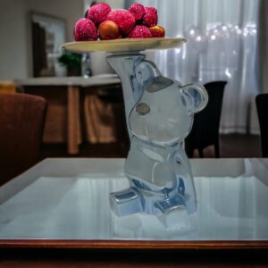teddy bear plate holder mirror