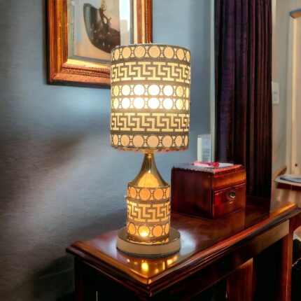Artistic Lamp | Elegant Carved Metallic Lighting